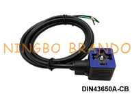 DIN43650A Đầu nối cuộn dây van điện từ cáp đúc IP67 chống nước IP67 với đèn LED